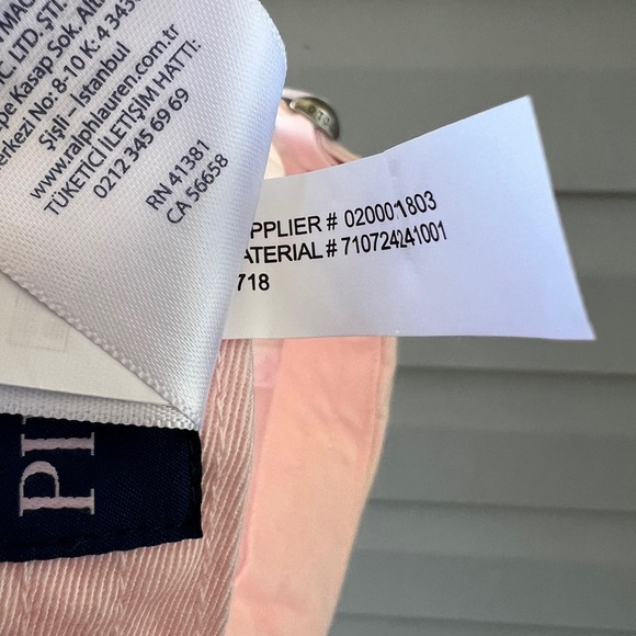 Polo Ralph Lauren PINK / Dark Blue Pony  Unisex Hat - Picture 8 of 9
